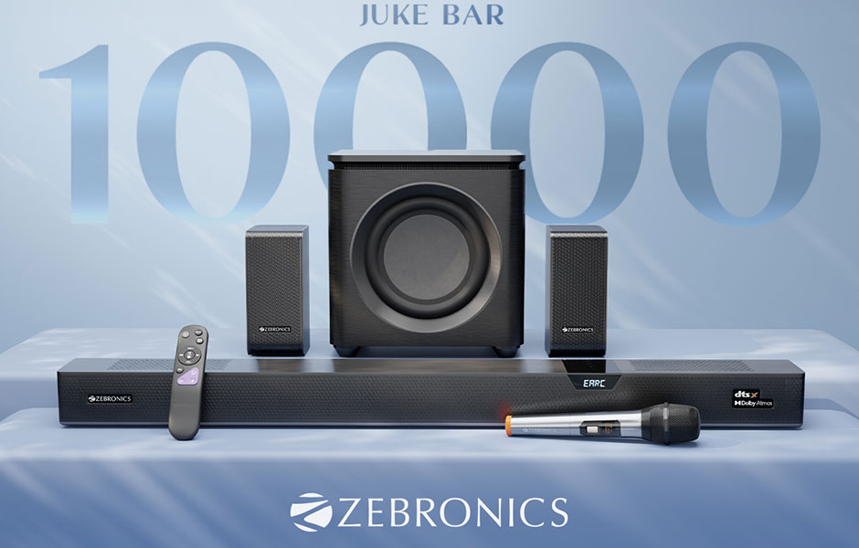Zebronics unveils 1100 Watt RMS soundbar with Dolby Atmos and DTS:X technology